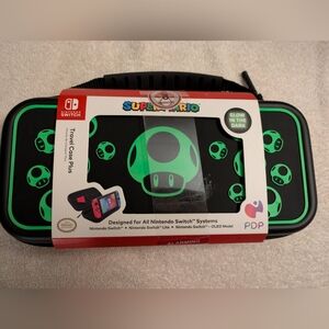 Super Mario Glow-in-the-Dark Nintendo Switch Case, Travel Case Plus.